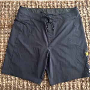 Patagonia men’s charcoal board shorts -size 36 (XL)